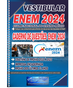 Apostila Impressa ENEM 2024 com 13 ANOS de Provas + Gabaritos