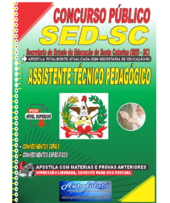 Apostila concurso SED-SC 2024 Secretaria de Educação de Santa Catarina - Assistente Técnico Pedagógico