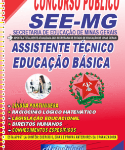 Apostila digital concurso da SEE-MG 2025 Minas Gerais - ASSISTENTE TÉCNICO DA EDUCAÇÃO BÁSICA