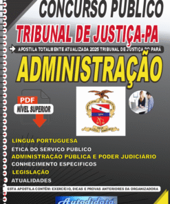 Apostila concurso do Tribunal de Justiça do Estado do Pará TJ-PA 2025 - Administração