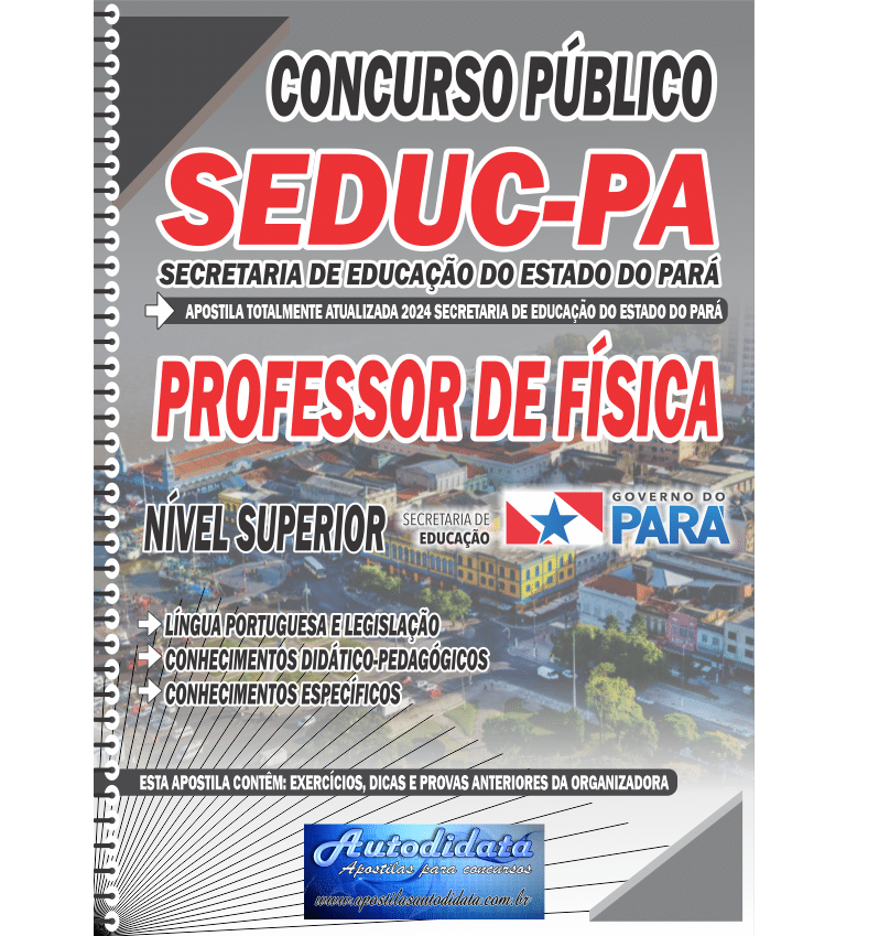 Apostila digital Concurso da SEDUC – PA 2026 – Professor de Física