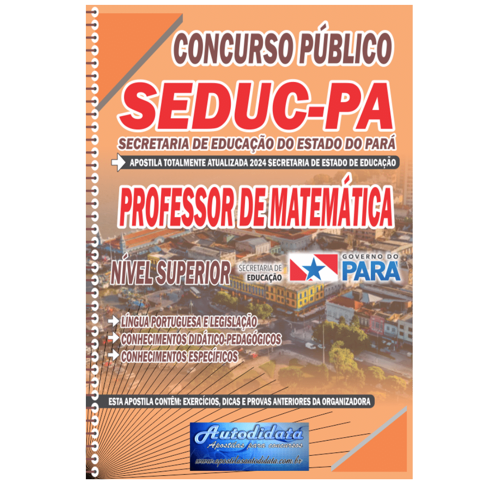 Apostila Concurso SEDUC – PA 2025 – Professor de Matemática