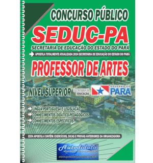 Apostila digital Concurso público da SEDUC – PA 2026 – Professor de Artes