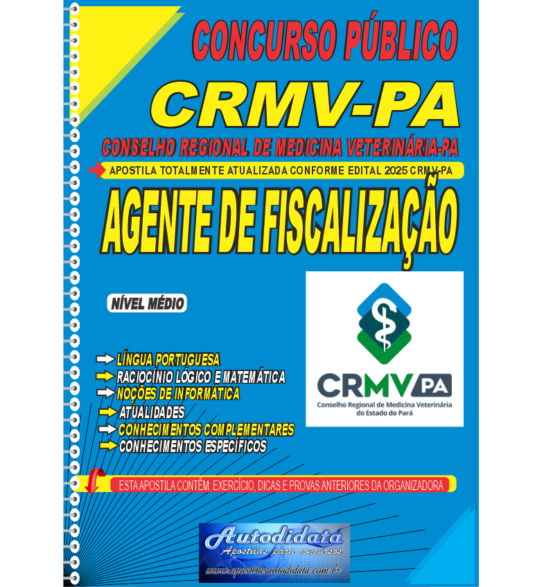 Apostila concurso do CRMV-PA 2025 – Agente de Fiscalização