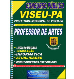 Apostila concurso VISEU-PA 2025 Professor de Artes