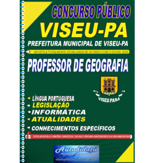 Apostila concurso de VISEU-PA 2025 Professor Geografia