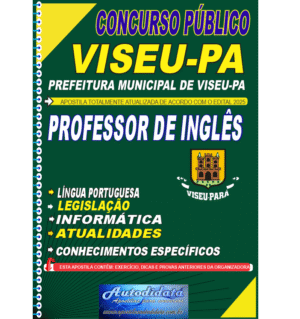 Apostila concurso Prefeitura VISEU-PA 2025 Professor Inglês