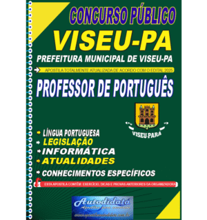 Apostila concurso Prefeitura VISEU-PA 2025 Professor Português