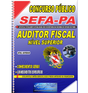 Apostila concurso da SEFA-PA 2025 Auditor Fiscal