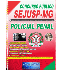 Apostila impressa concurso SEJUSP MG 2025 Policial Penal