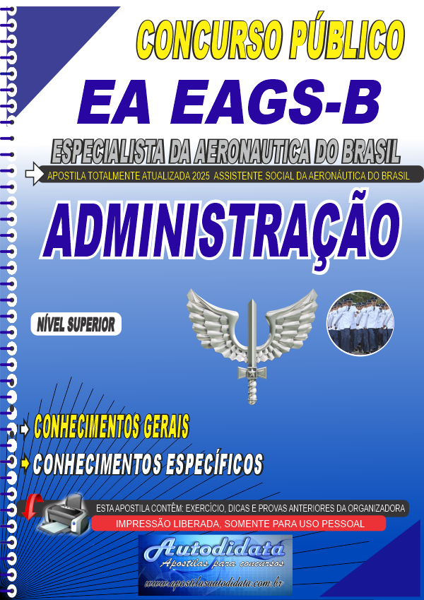 Apostila concurso Sargento Aeronáutica 2026 Administração