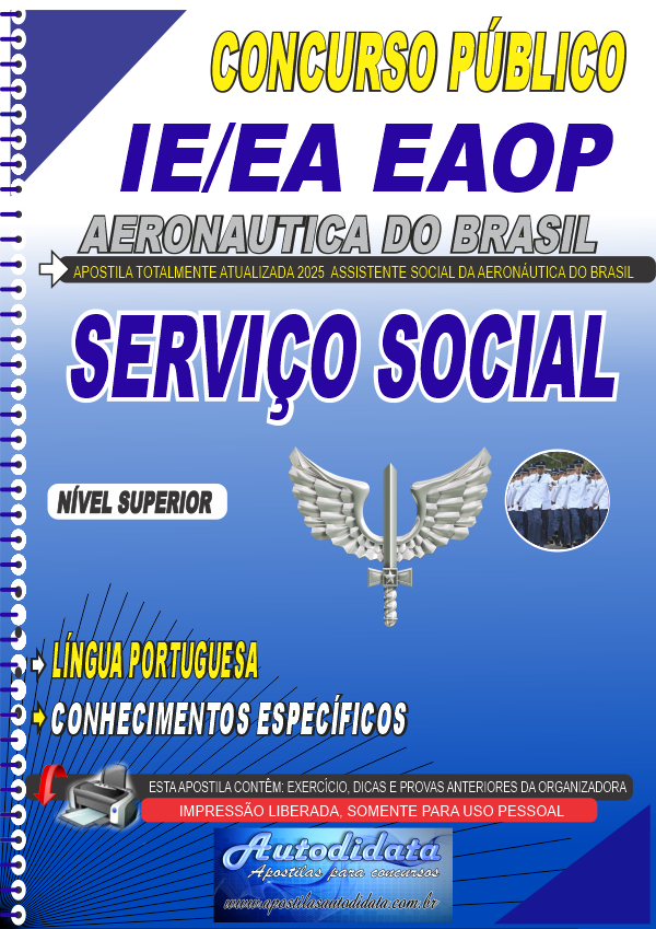 Apostila Concurso AERONÁUTICA 2026 - Serviço Social