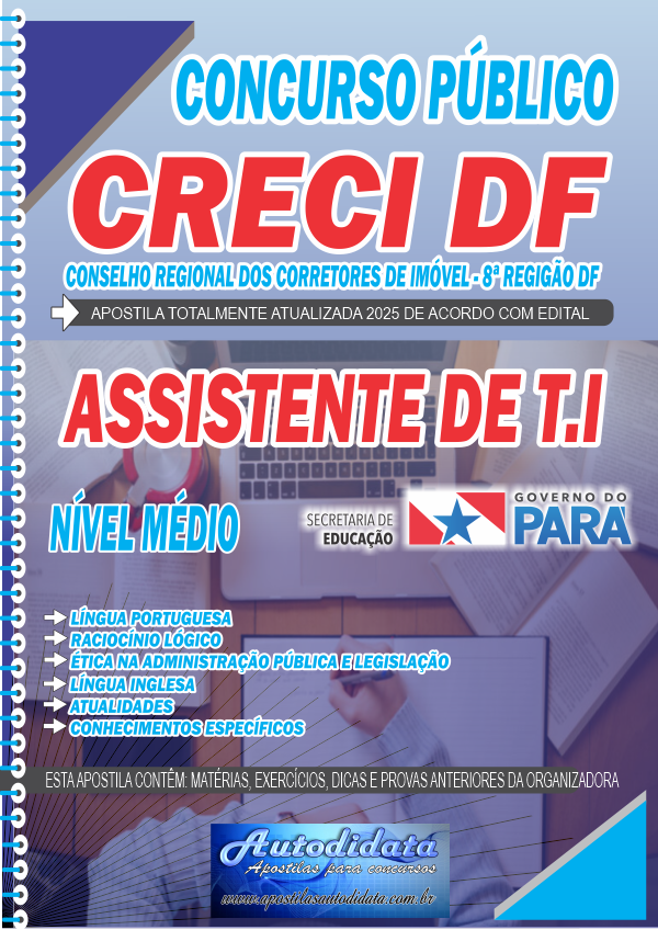 Apostila concurso CRECI DF 2026 Assistente T.I