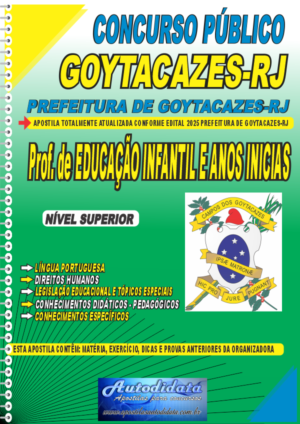 Apostila concurso CAMPOS DOS GOYTACAZES/RJ - Professor Educação Infantil e Anos Iniciais