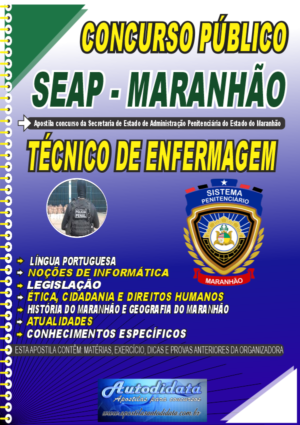 Apostila  concurso da SEAP MA 2026 – Técnico de Enfermagem